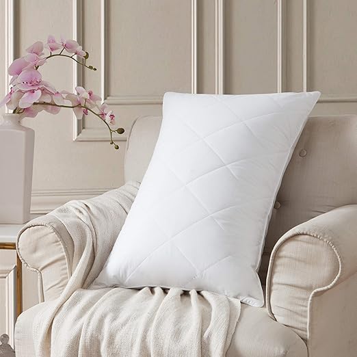 Amazon Com L Lovsoul Goose Feather Bed Pillows For Sleeping