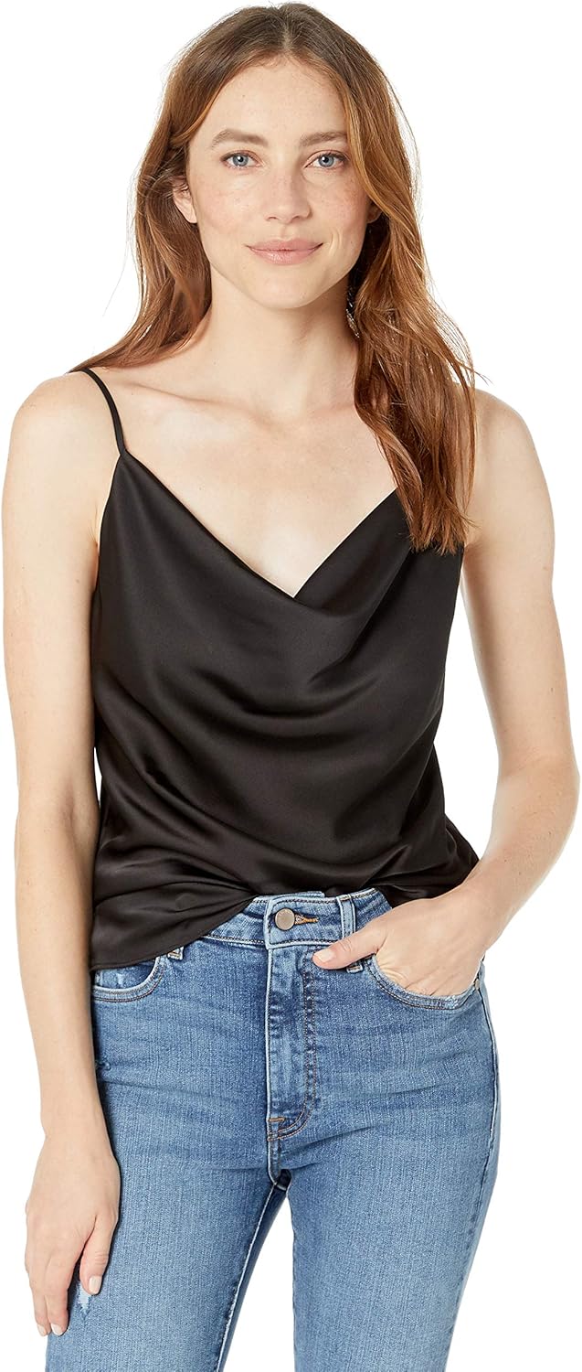 satin cowl neck cami