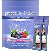 Three Lollies Preggie Hydration with Vitamin B6, Mixed Berry, 20 Packets | Electrolyte drink mix and pregnancy hydration powder for pregnant women and moms-to-be.