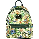 Loungefly Disney Lilo & Stitch Hawaiian Pineapple All Over Print Mini Backpack 11"