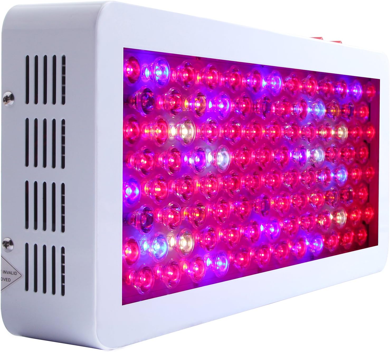 MAXSISUN 500W LED Grow Light 12-Band Full Spectrum Veg and Bloom Switches with Secondary Optics Lens for Indoor Plants