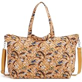 Cotton Overnight Travel Tote Travel Bag, French Hens