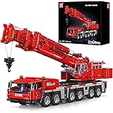 Mould King 17065 Technology Mobile Crane Building Kits, 4566 Pieces APP Remote Control Heavy Crane Truck with Motor, RC Truck