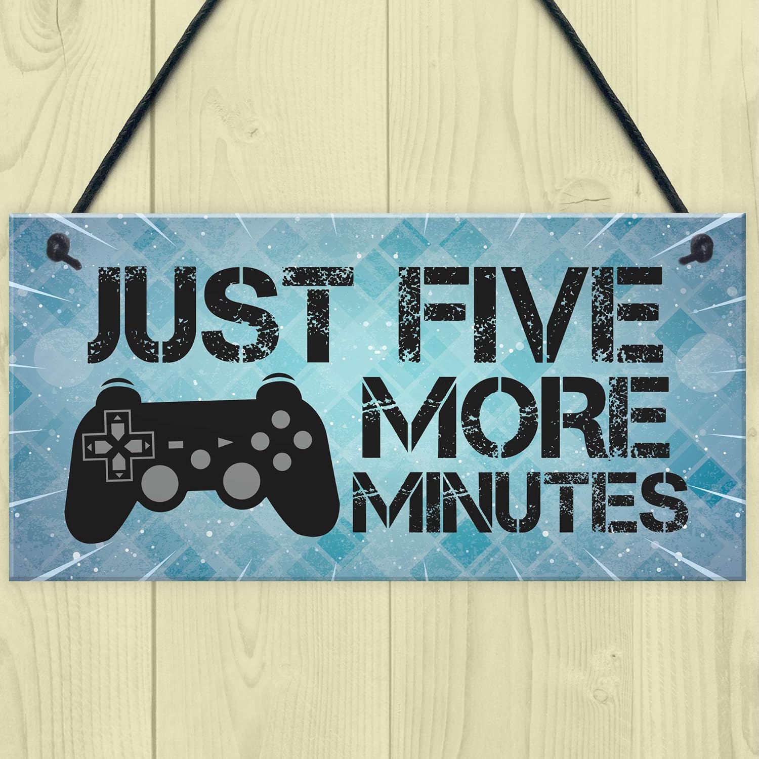 Red Ocean Funny Gamer Gift For Son Gaming Sign Hanging Man Cave Sign Fan Gift - Image 3