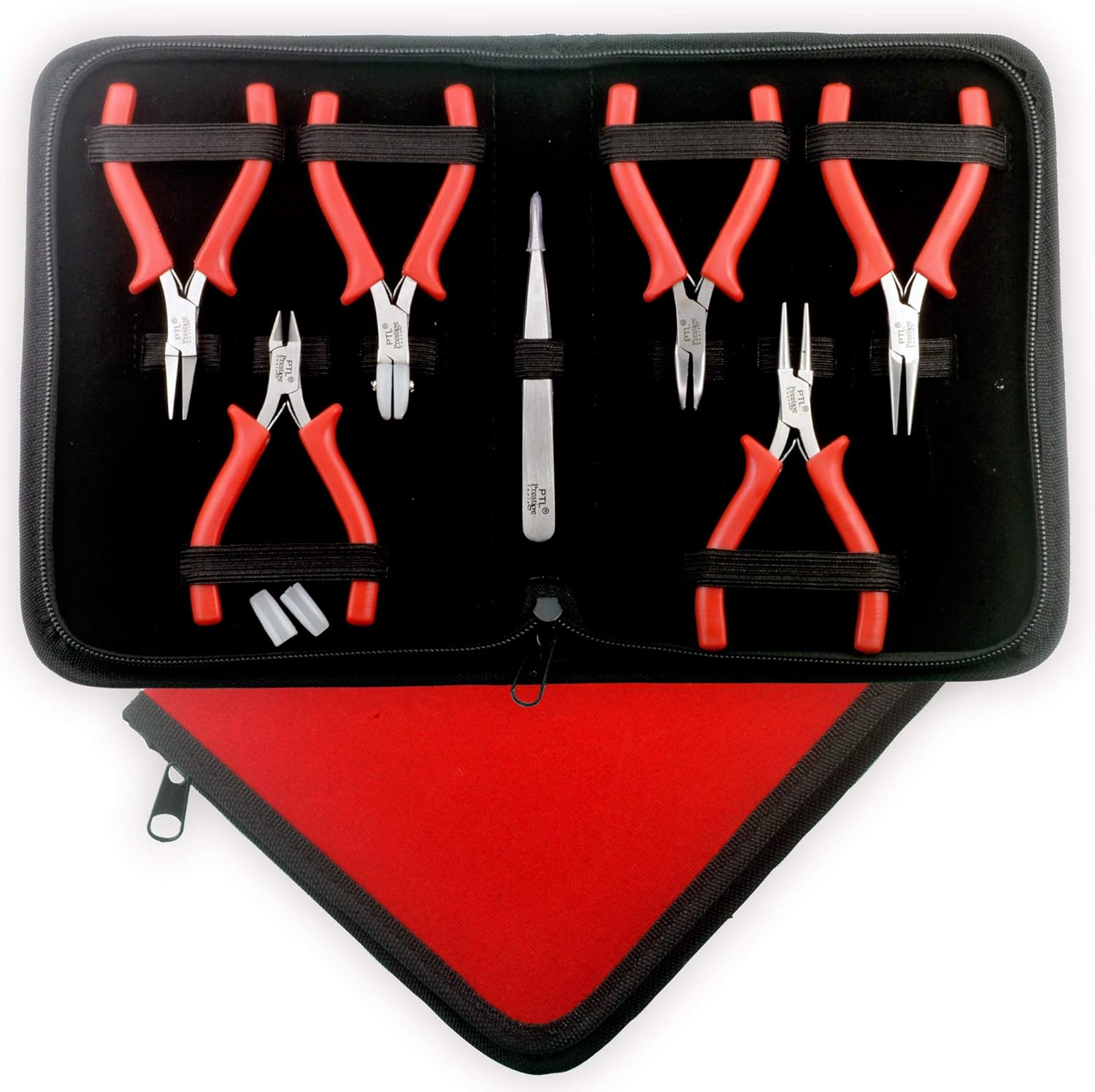 PTL® Mini Jewellery Making Tools Kit Pliers Set Beading Tools Kit with