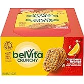 belVita Breakfast Bars Biscuits, Cranberry Orange, 8 Packs | 4 Biscuits Per Pack, Made with Real Fruit, No High Fructose Corn Syrup, Artificial Flavors, Colors or Sweeteners