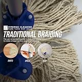 TDBS Mop Heads Replacement Colour Coded Self Threading 12 Blue Pack of 10 view 5