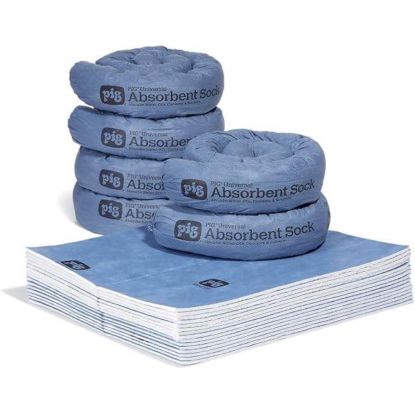 52 Gallon Capacity Absorbent Snakes NPS Absorbent Socks 3x48 Inch - 52 ...