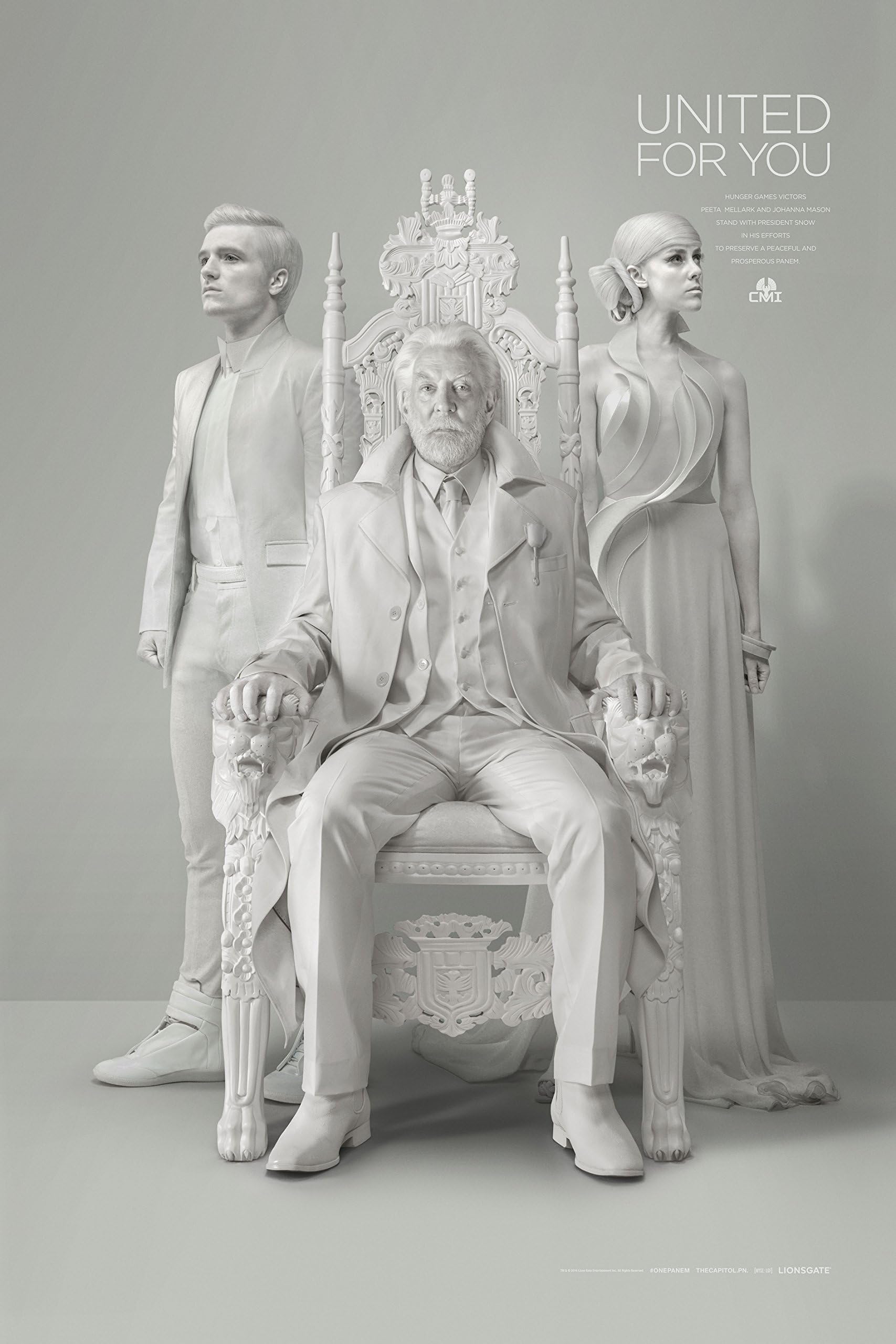The Hunger Games : Mocking Jay Part 1 Movie Poster (12 x 18) Peeta, Johanna Winners, Pres Snow