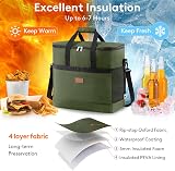Lifewit Cooler Bag 60 Cans Collapsible Insulated Large Lunch Green view 4