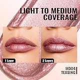 Oulac Rose Diamond Lip Gloss Metallic Pink 4.5ml MD04 Vegan Glitter view 7