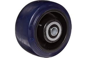 RWM Casters UPB-0420-08 4" Diameter X 2" Width Urethane on Polypropylene Wheel with Ball Bearing, 600 lbs Capacity