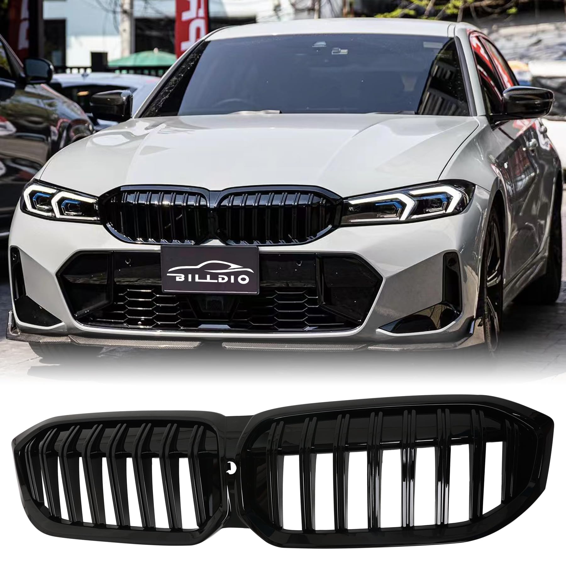 BILLDIO G20 Grill - Black Kidney Grille Compatible