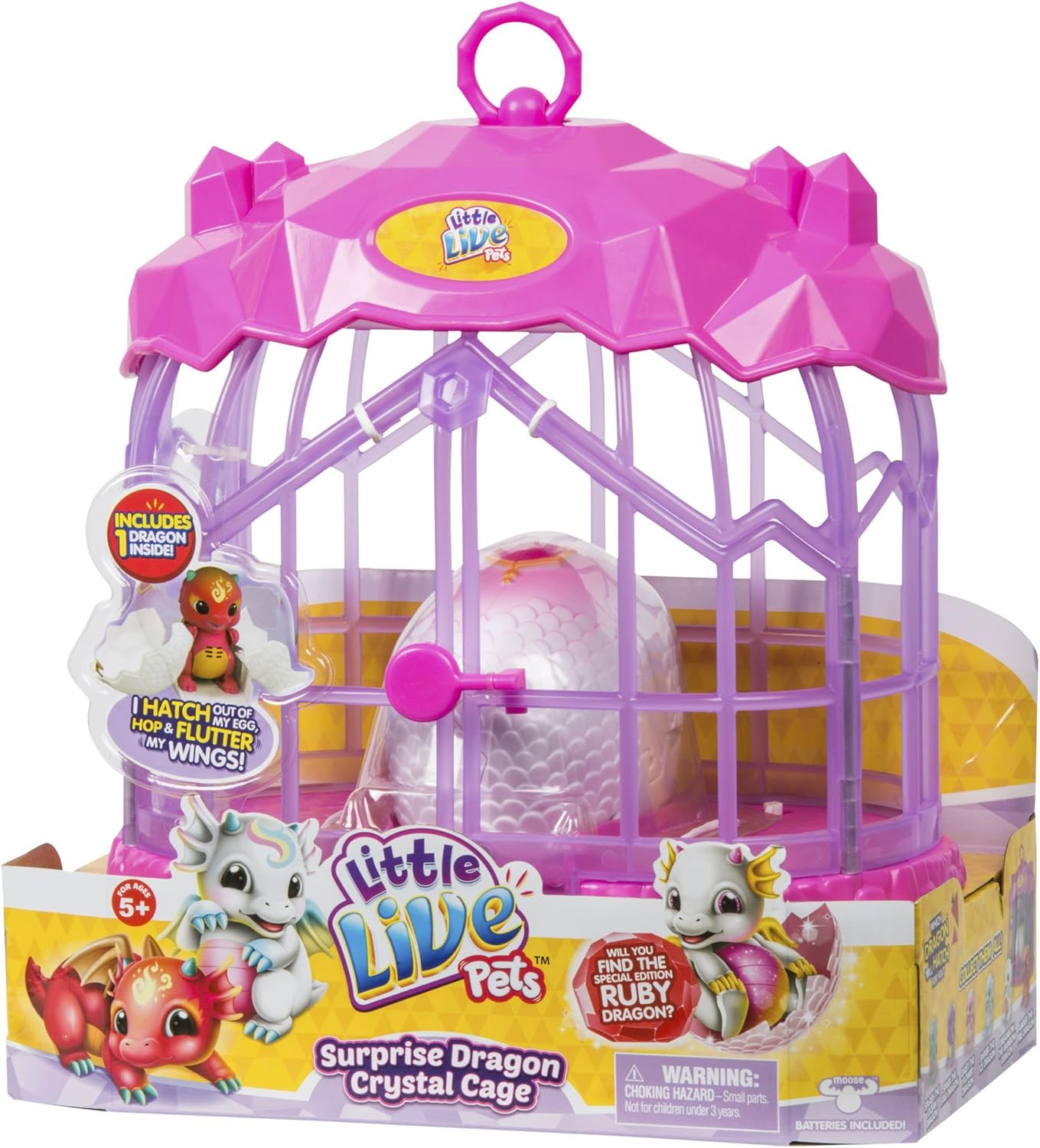 Little Live Pets 28648 Surprise Dragon Crystal Cage, multicolor Amazon