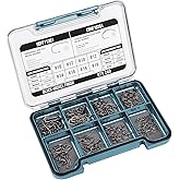 SF Fly Tying Hooks Kit Assortment 10# 12# 14# 16# 240Pcs with Magnetic Box | Micro Barbed, High Carbon Steel,Standard Dry Hooks,Curved Nymph Scud Pupa，portable convenient,Waterproof