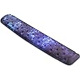 BRILA Keyboard Wrist Rest Support Cushion Pad for Computer, Laptop, Office Work, PC Gaming - Memory Foam Gel with Massage Holes Design - Non-Slip Easy Typing Wrist Pain Relief (Nebula)