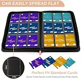 TiopLior 9 Pocket Trading Card Binder 432 Pockets Pink 360 Side Loading view 5