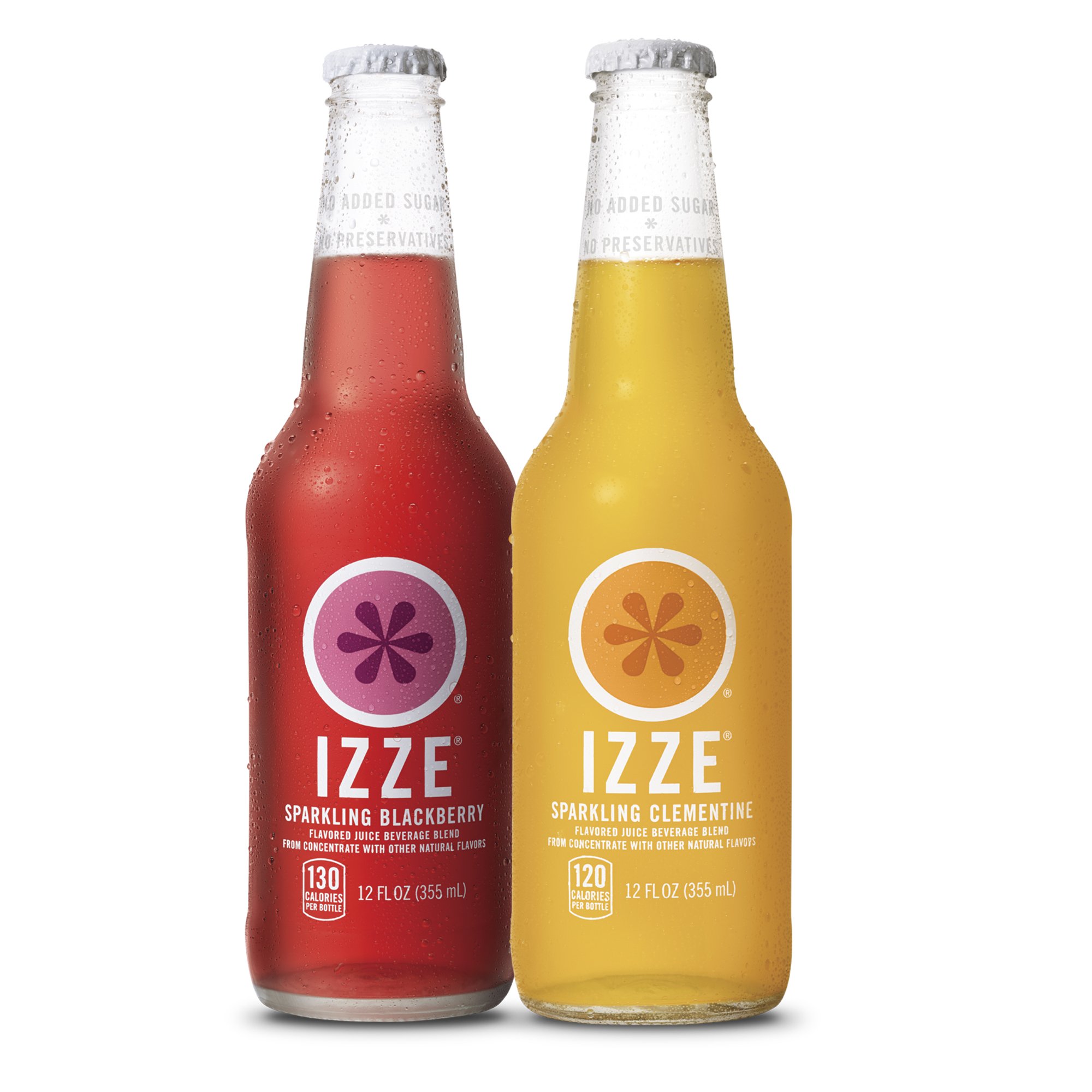 IZZE Organic Flavored Sparkling Water Beverage, Variety Pack, 12 oz