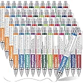 48 Pcs Pharmacy Pens Gifts for Nurse Pharmacist, Funny Drug Retractable Ballpoint Pens, Nurses Week Gifts Bulk, Nurse Medical Pens Pharmacy Tech Technician Graduation Gift Accessories for Women Men