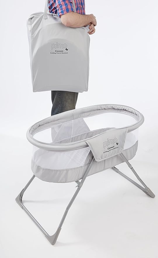 primo cocoon folding travel bassinet