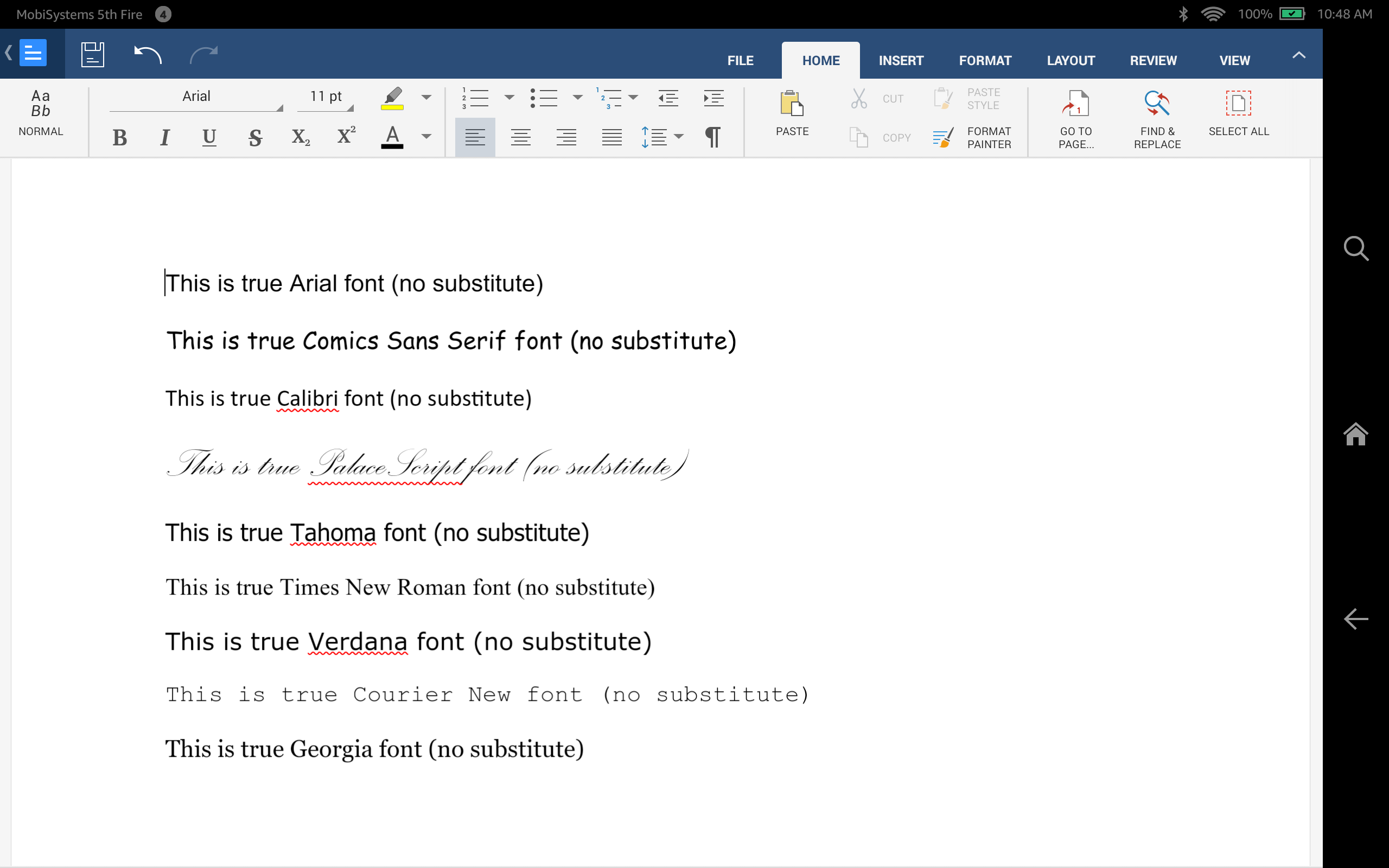 OfficeSuite Font Pack