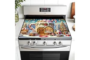 AOHMPT Enchanting Christmas Stove Guard Mats Collection: Elevate Your Kitchen with Festive Holiday-Themed Designs, Reliable Heat Protection, and Joyful Seasonal Decor (MAI-Z2411224)