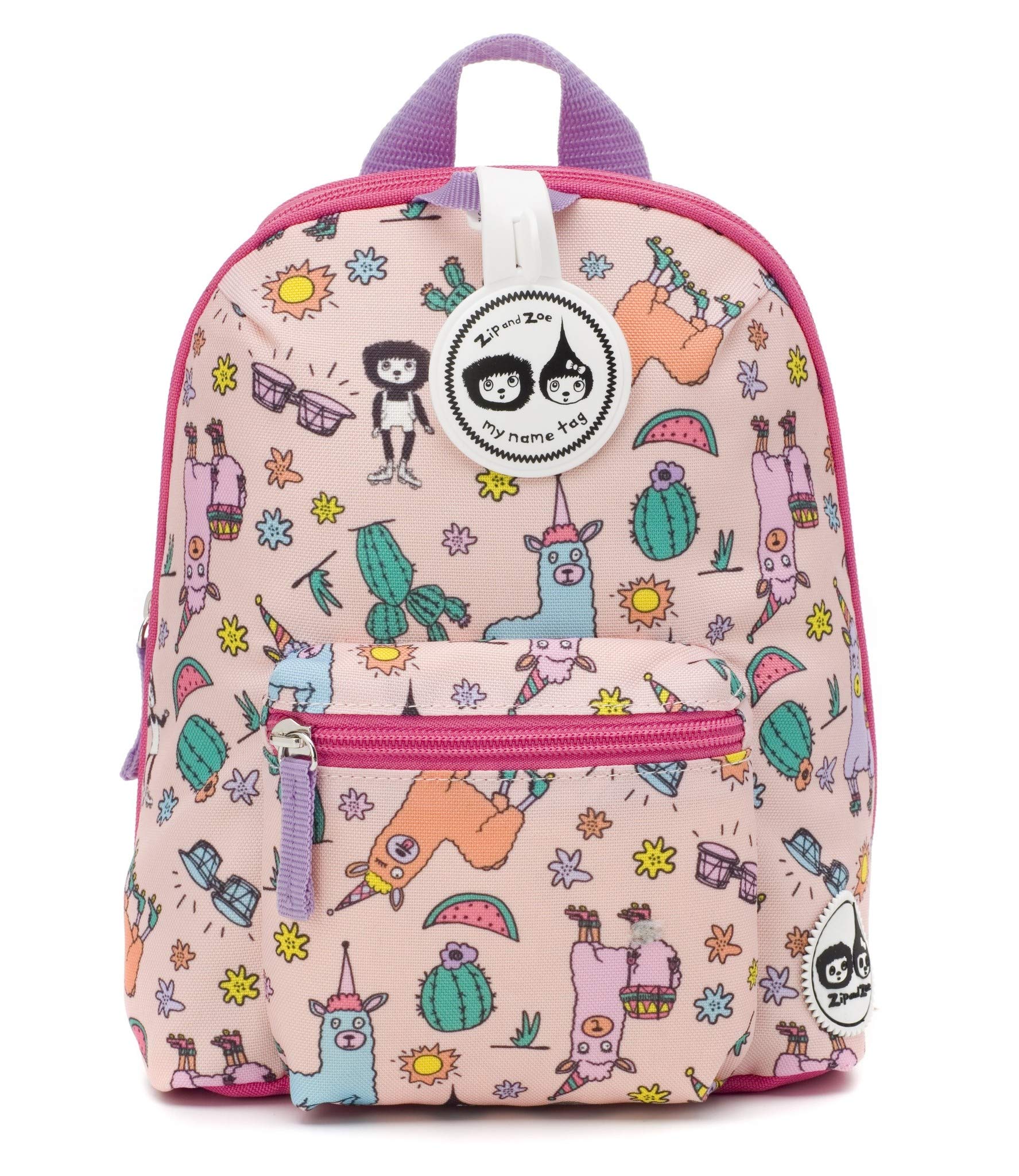Zip & Zoe Llama Toddler Kids Children Mini Backpack Rucksack With Reins Girl Boy