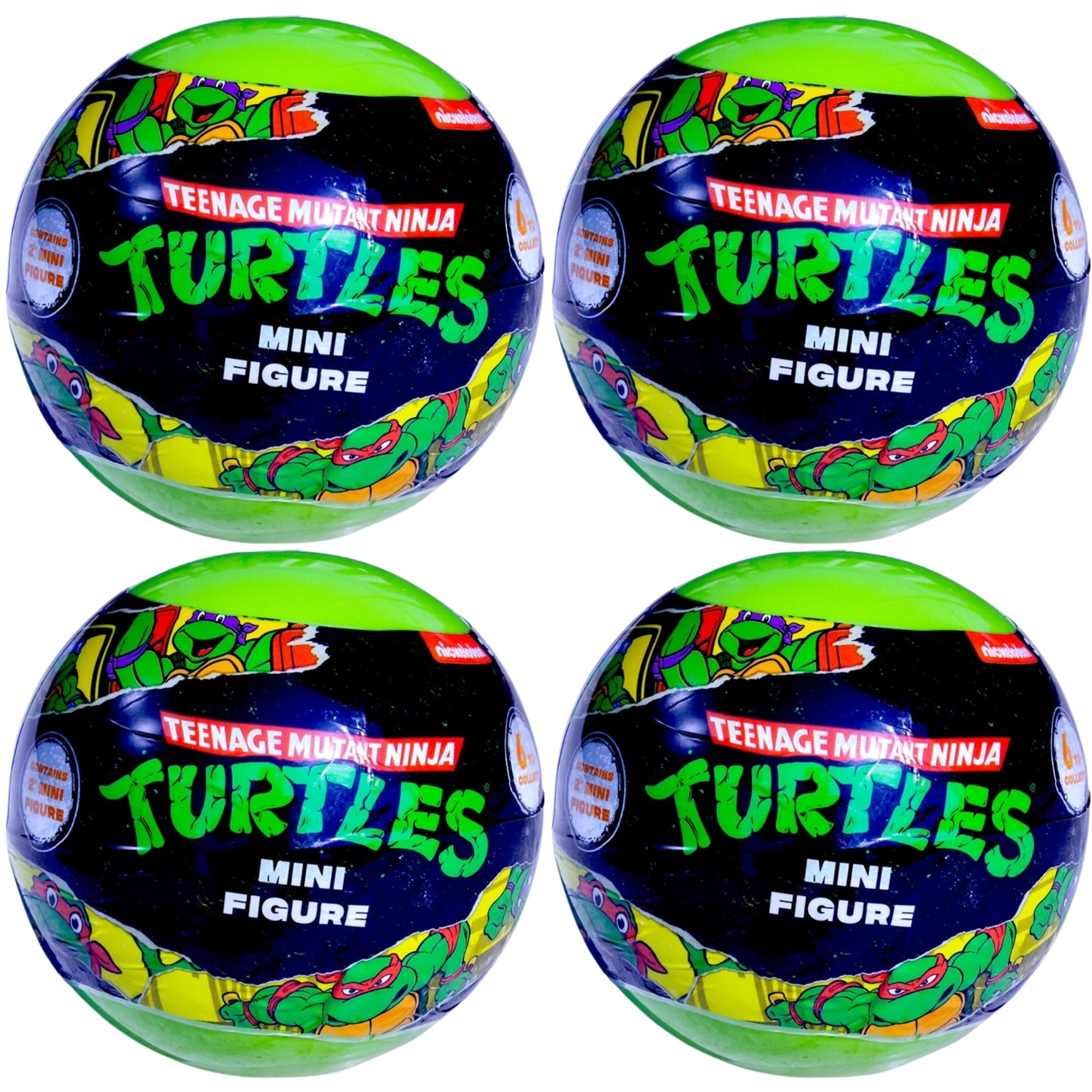 ZURU Surprise Blind Box Capsule Figures - (4x Teenage Mutant Turtle Figure Capsules) — image 1