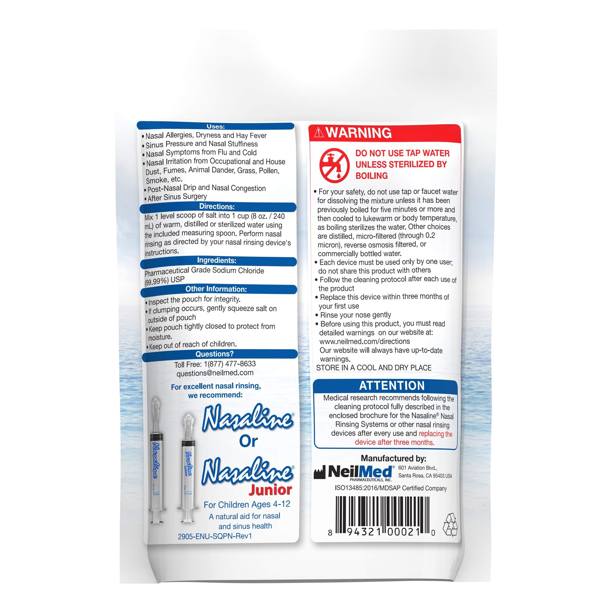 Nasaline Salt - 12 Ounce Pouch