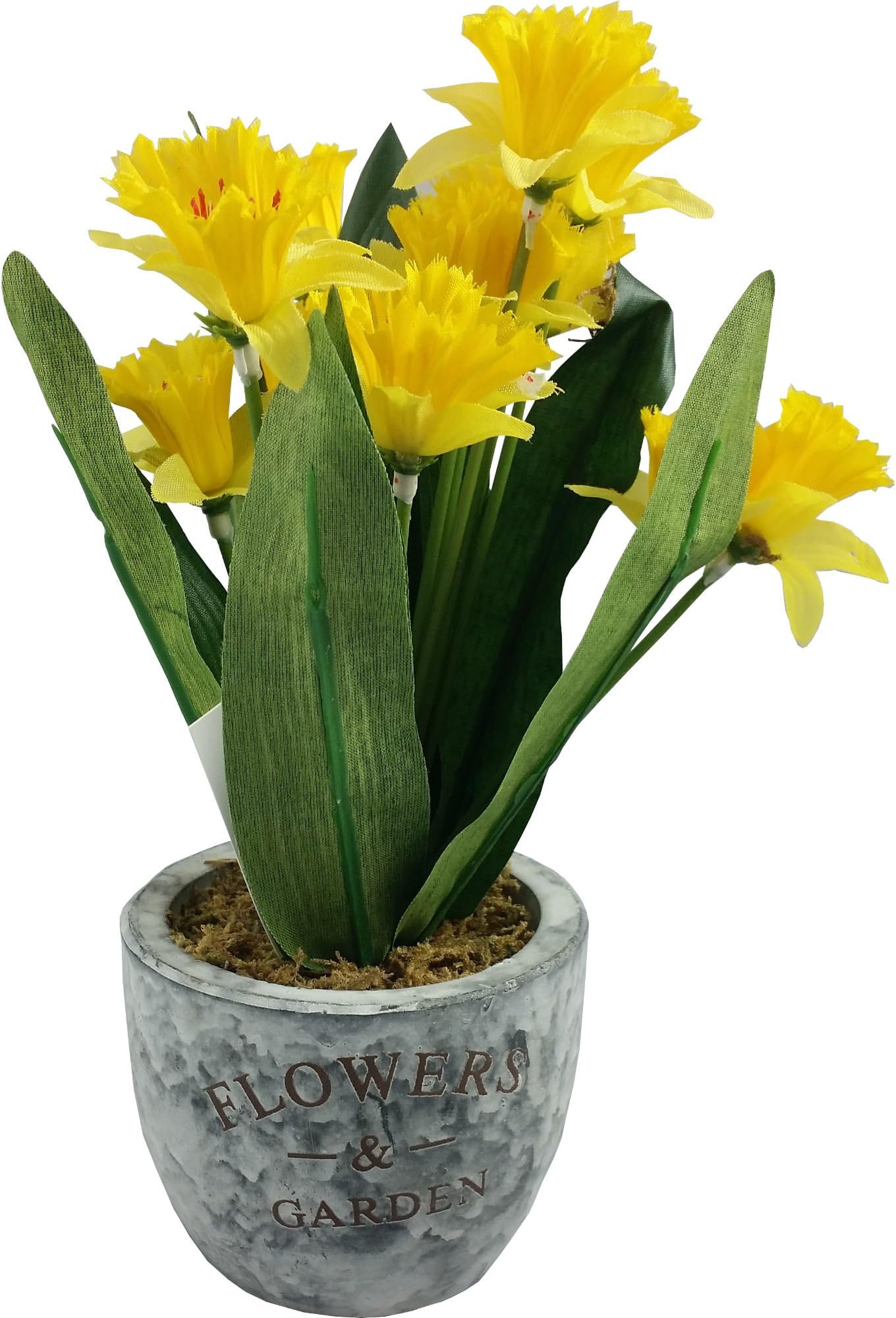 Artificial Narcissus Flowers in Yellow In Pot