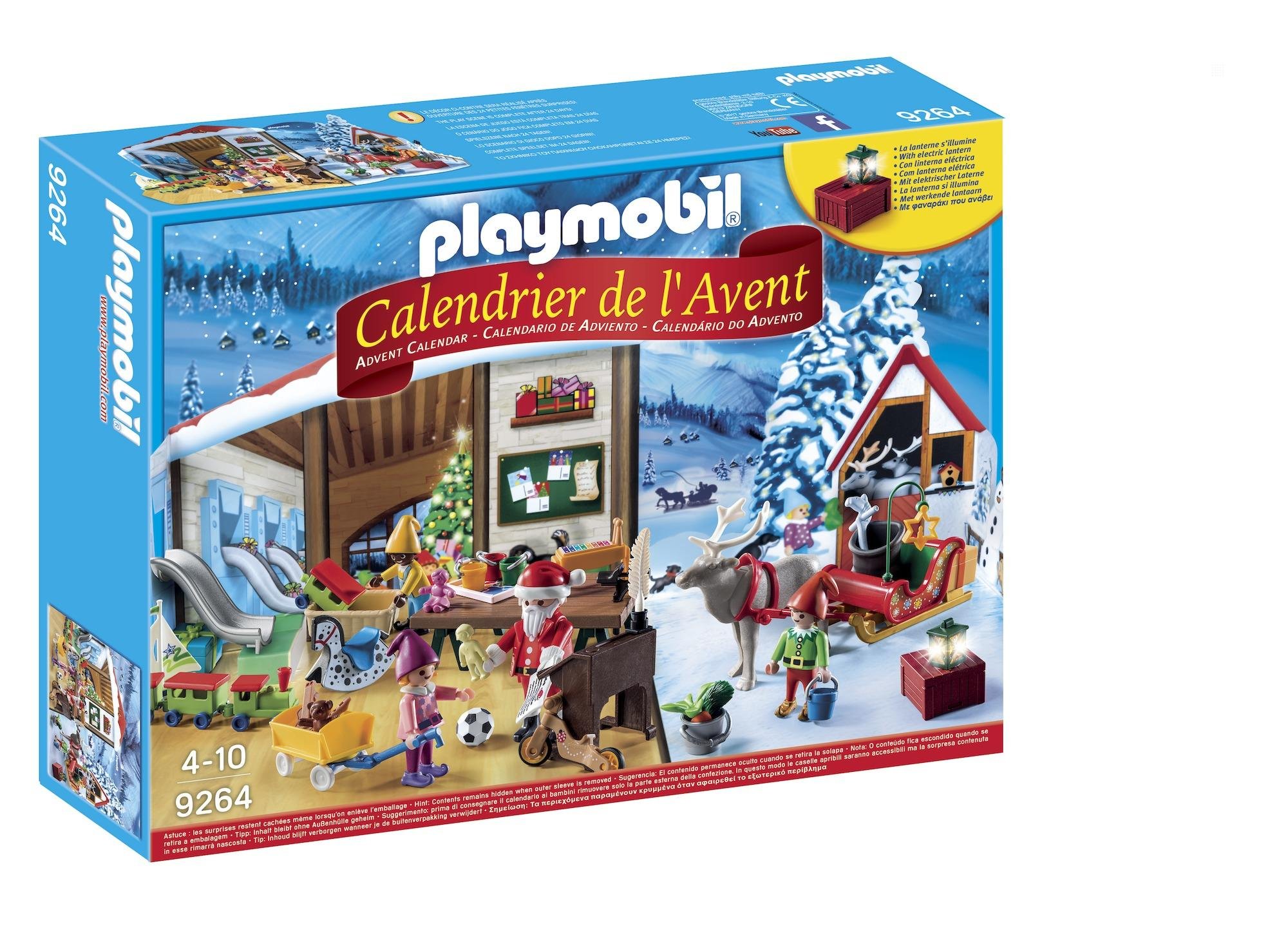 Playmobil 9264 Santa's Workshop Christmas Advent Calendar, for ages 4+