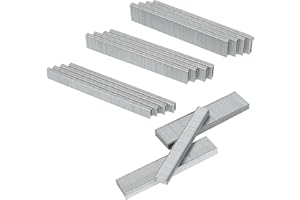 HW HAMWOO 18 Gauge 4200PCS,1/4" Narrow Crown Staples (1/2",3/4",1")and Brad Nails (5/8",1",1-1/4"),18GA Nail Gun Nails Assorted, Suitable for Most Brand of 18 Gauge Pneumatic and Electric Brad Nailer