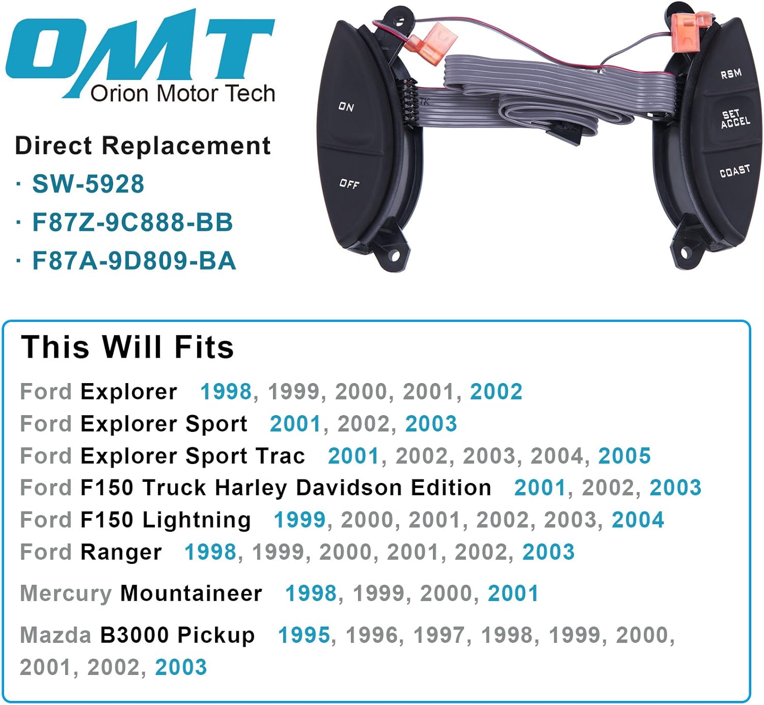 Car Truck Interior Switches Controls Auto Parts And Vehicles Cruise Control Switch For Ford Explorer Sport 1999 05 Ford Ranger 01 03