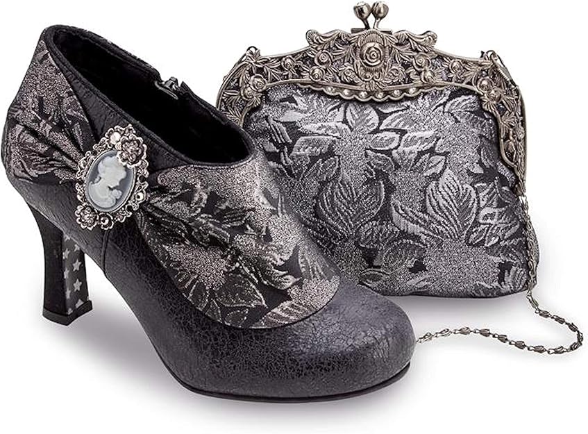 Joe Browns Women Elegant Court Ankle Boots Shoe and Clutch Bag Set (3