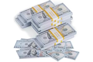HANSELY Prop Money Play Money 800 Pcs for Music Videos, Kids Learning Toys and Birthday Party