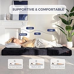 MAXYOYO Tri-Fold Mattress, 6 Inch Tufted Folding
