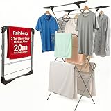 Rainberg 3 Tier Clothes Airer Indoor/Outdoor Drying Rack, 20m Space Saver view 1