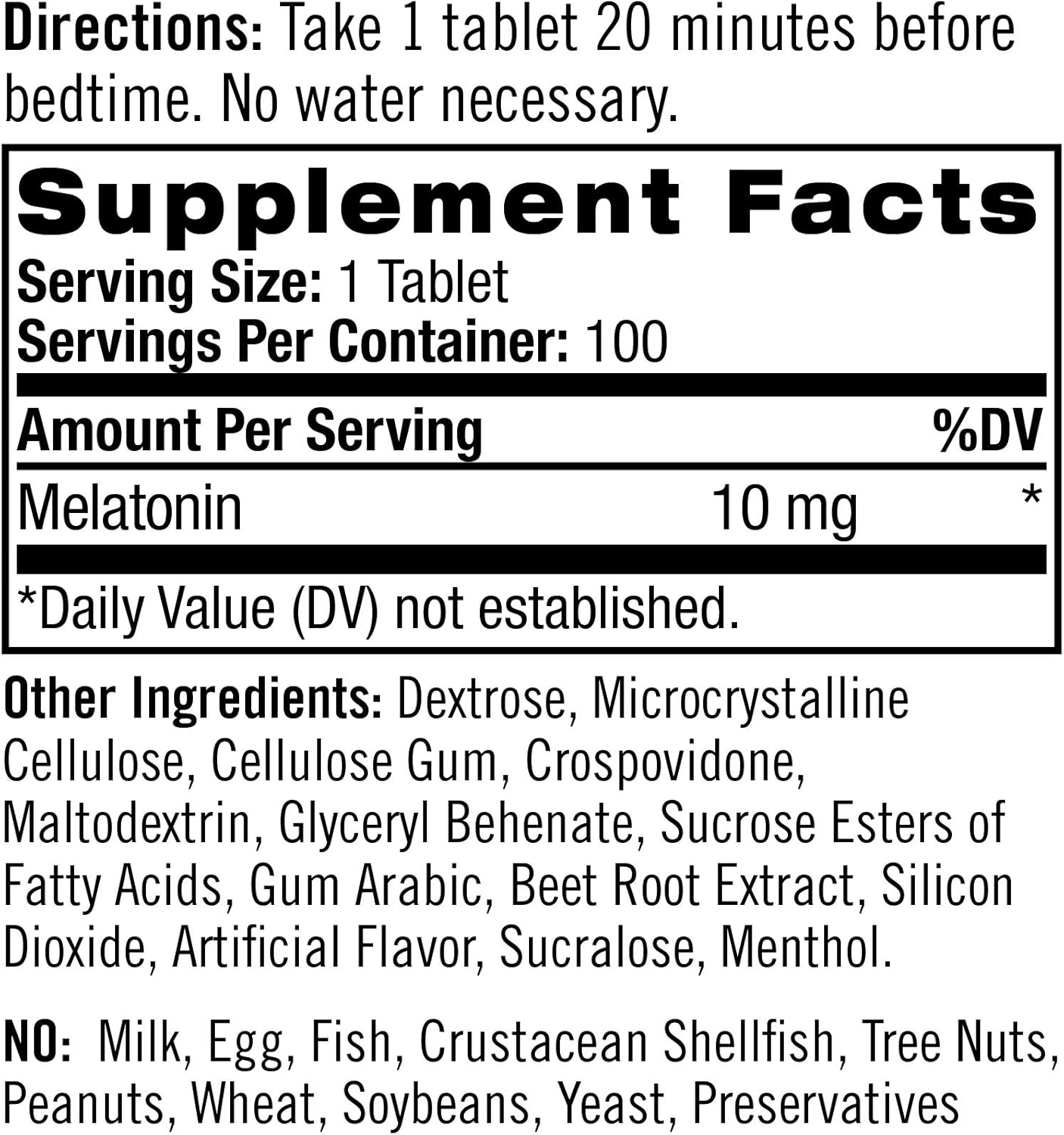 Natrol Melatonin Fast Dissolve Tablets, Helps You Fall Asleep Faster, Stay Asleep Longer, Easy to Take, Dissolves in Mouth, Faster Absorption, Maximum Strength, Strawberry Flavor, 10mg, 100Count: Health & Personal Care
