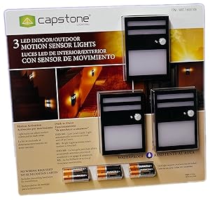 LED Indoor/Outdoor Motion Sensor Lights (Pack of 3)
