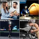 Sogdeco LED Head Torch Rechargeable 2000LM 2 Pack USB Type-C 5 Modes view 7