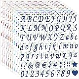 Waynoda 800 Pieces 10 Sheets Glitter Alphabet
