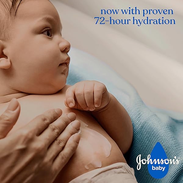 JOHNSON’S BABY LOTION WITH COCONUT OIL, ALOE VERA & VITAMIN B5, 72 HR HYDRATION, SKIN MOISTURIZER, HYPOALLERGENIC, SAFE FOR NEWBORN, PROTECTS FROM DRYNESS &; STRENGTHENS SKIN, 27.1 FL. OZ