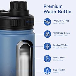 DOMICARE 16 oz Kids Water Bottle for School