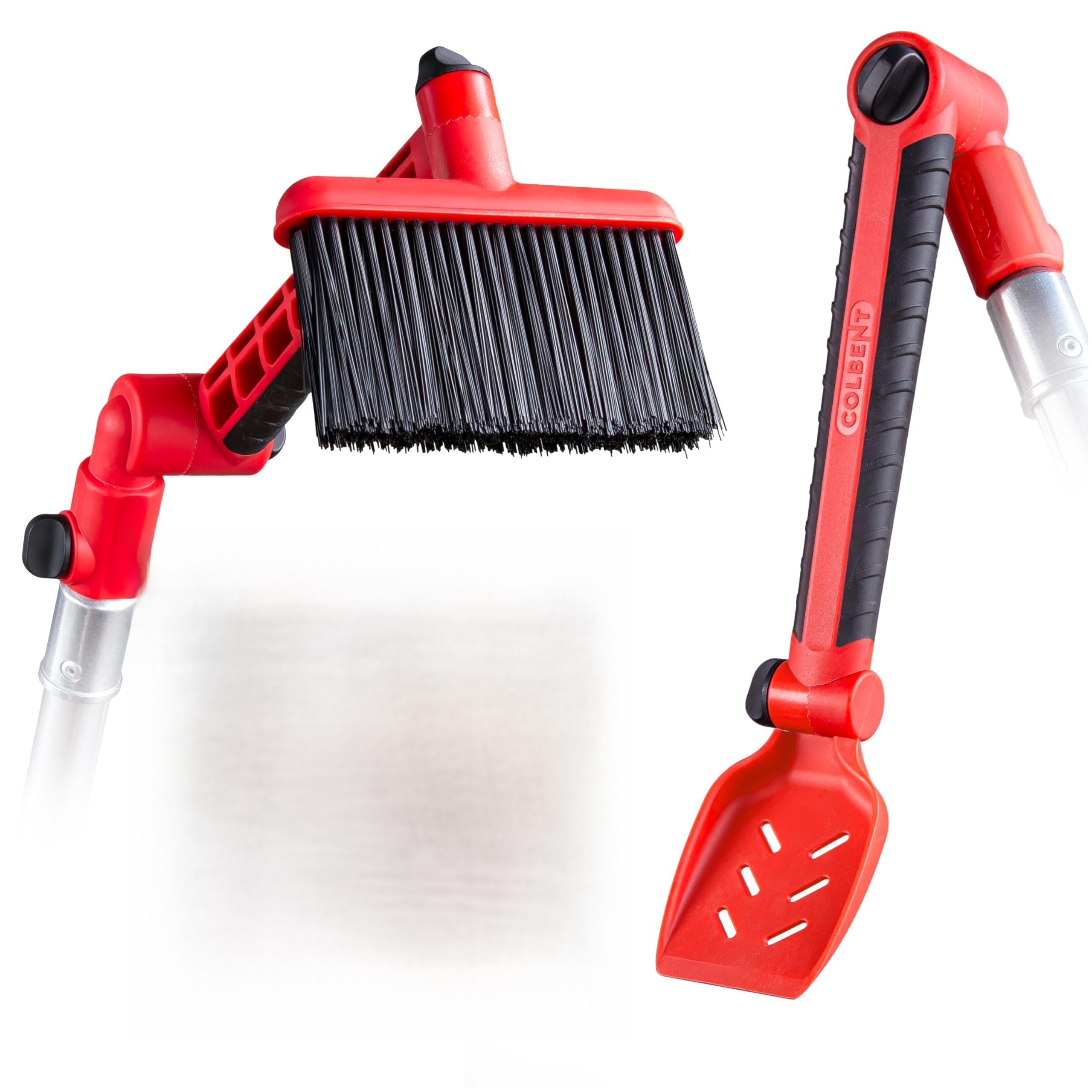 Photo 1 of Multi-Angle Gutter Cleaning Tools from the Ground - Gutter Cleaner tool attachment for Threaded Poles - Gutter Scoop & Brush for rain gutter cleaning and leaf removal from Gutter Guard