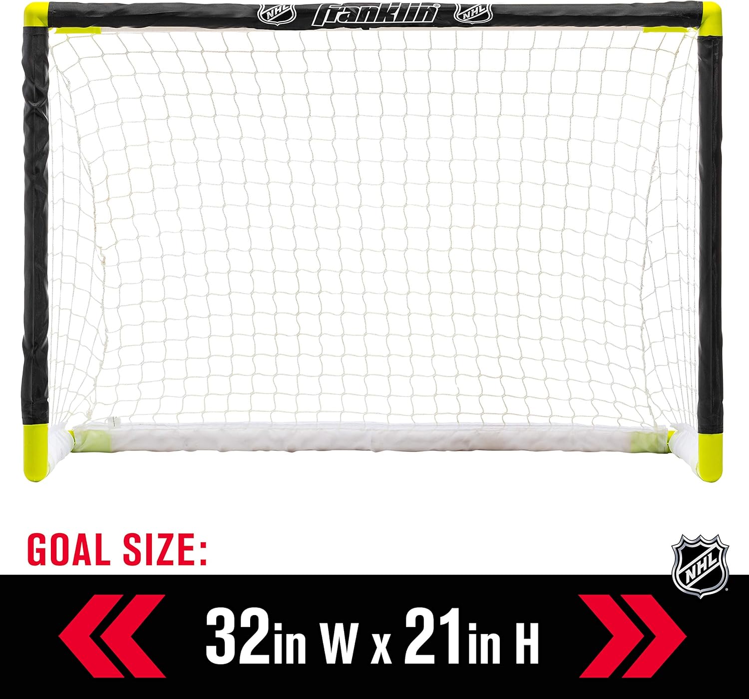 Franklin Sports Knee Hockey Goal Set - Mini Hockey Goals - 2 Goals - Pro Style Top Shelf - Kids Hockey Set - NHL, White : Sports & Outdoors