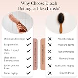 Kitsch Flexible Detangle Hair Brush with Bendable Frame Terracotta view 3