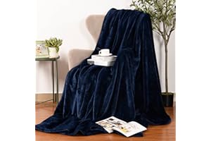 Hugs Living Flannel Fleece Throw Blanket, Super Soft and Thick Throw Blankets for Home Decor, Travel Blanket, Sofa Bed, Campi