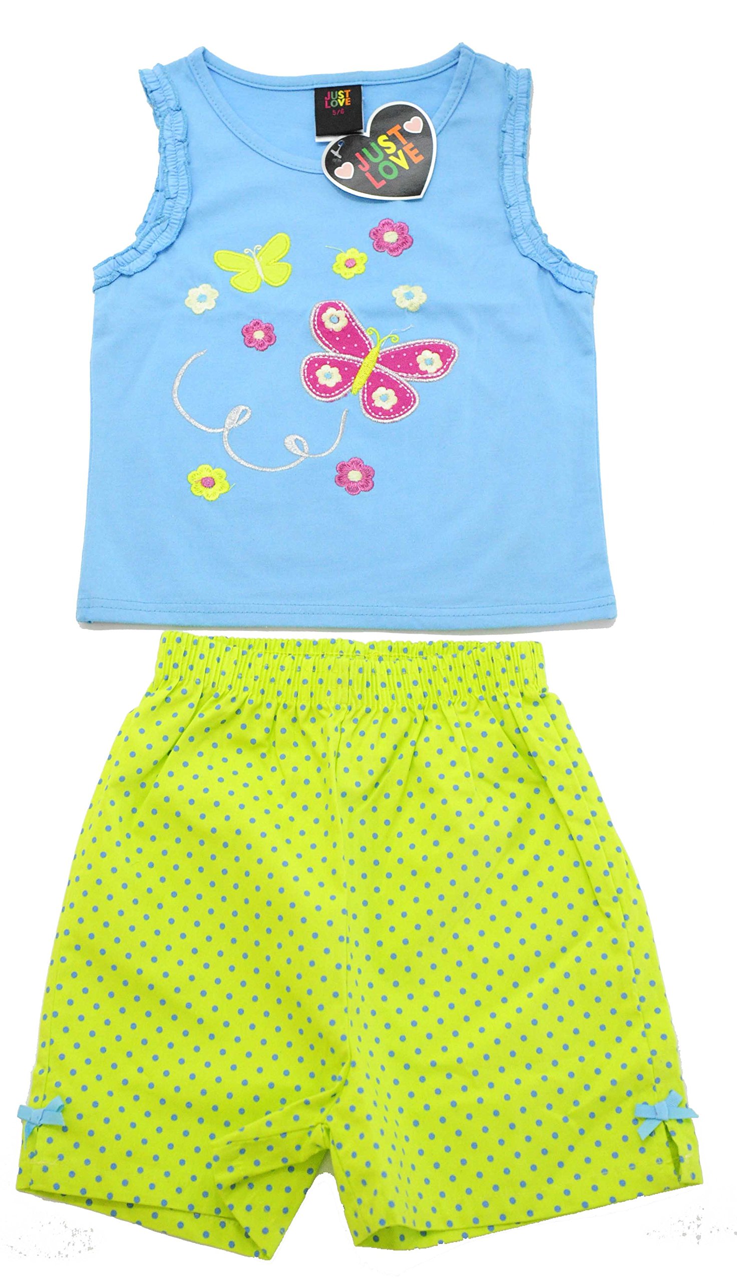 Just Love 4002-3T Two Piece Girls Shorts Set