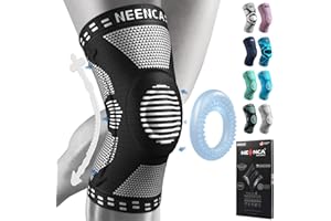 NEENCA Knee Braces for Knee Pain Relief, Compression Knee Sleeves with Patella Gel Pad & Side Stabilizers, Knee Support for Weightlifting, Running, Workout, Arthritis, Meniscus Tear, Men Women. ACE-53
