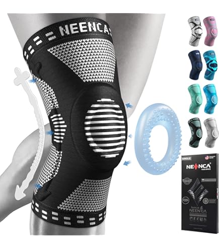 Knee Brace For Knee Pain Women And Men Patellar Tendon Support Strap,Adjustable Neoprene Knee Support Stabilizer For Meniscus Tear, Arthritis,Tendonitis, MCL, ACL,Injuries,Relief,Running,Workout,Sports